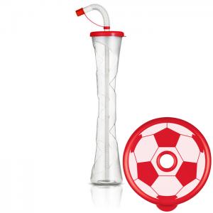 Flat ball cup 400 ml Rot